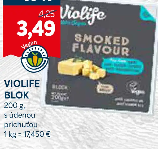 VIOlife Blok s údenou príchuťou