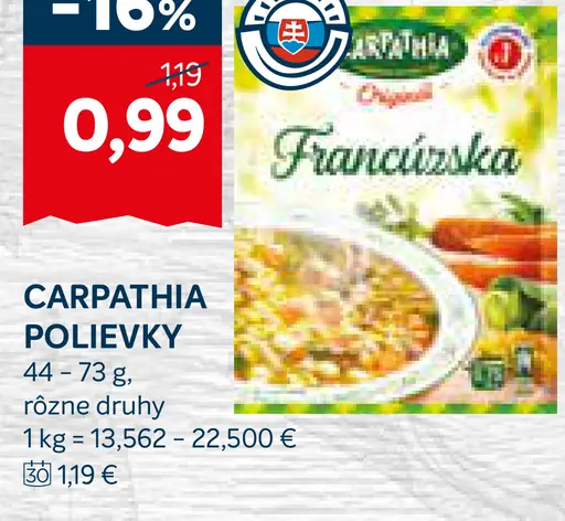 Carpathia Polievky