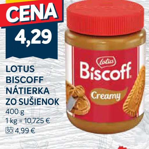 Lotus Biscoff Nátierka zo sušienok