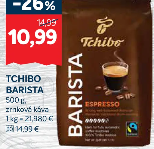 Tchibo Barista zrnková káva