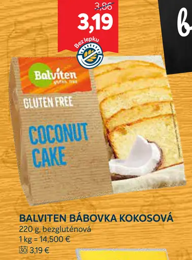 Balviten Bábovka kokosová