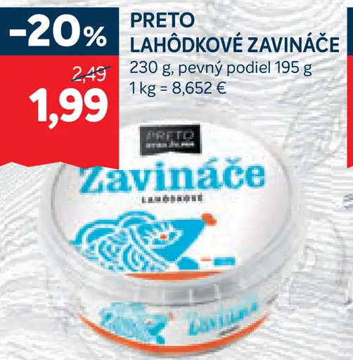 Preto lahôdkové zavináče