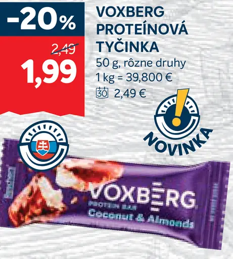 Voxberg proteínová tyčinka