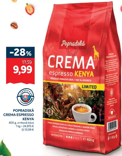 Popradská Crema Espresso Kenya