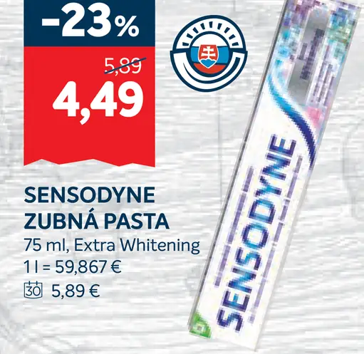 Sensodyne Zubná Pasta Extra Whitening