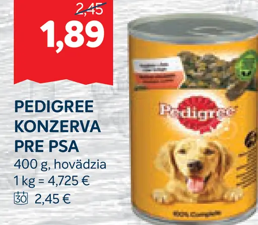 Pedigree Pochúťka pre psa