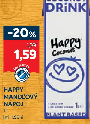 Happy mandľový nápoj