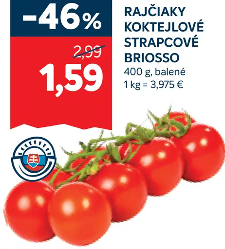 Brioso Rajčiaky koktejlové strapcové