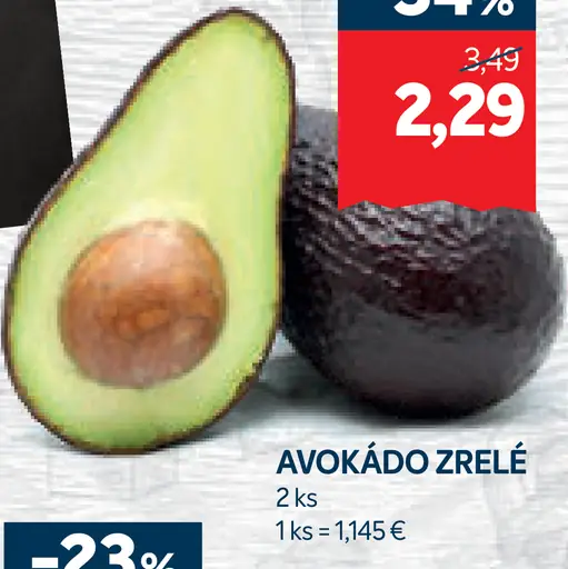 Avokádo zrelé