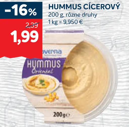 Hummus Cícerový