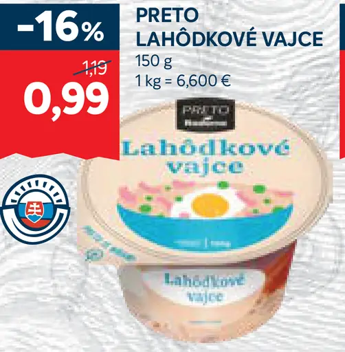 Preto lahôdkové vajce