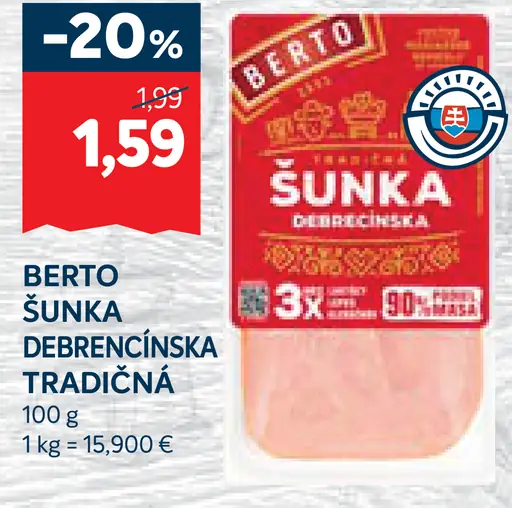 Berto Šunka Debrecínska Tradičná
