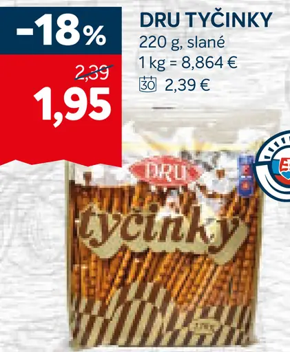 DRU tyčinky slané