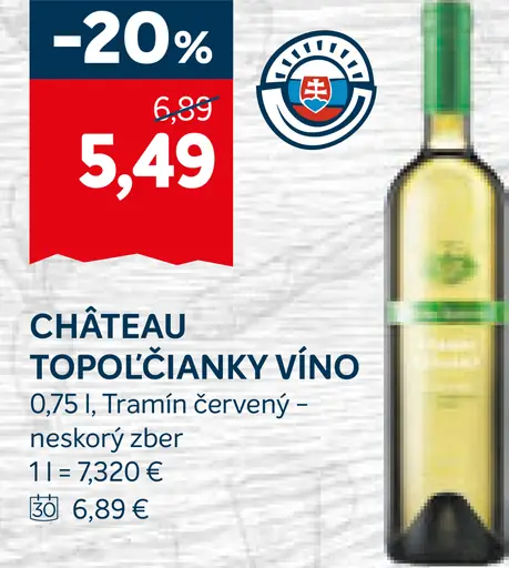 Château Topoľčianky víno