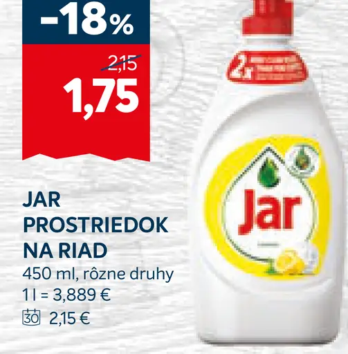 Jar prostriedok na riad