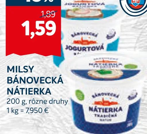 Milsy Bánovecká nátierka