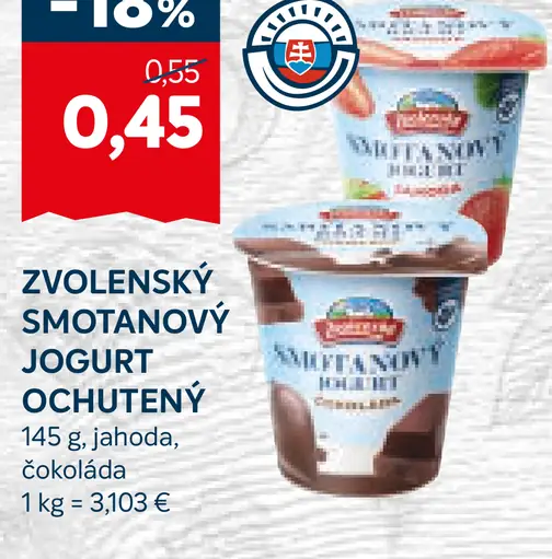 Zvolenský smotanový jogurt