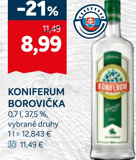Koniferum borovička