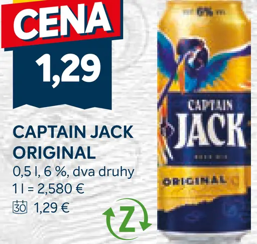 Captain Jack Original Plechovka