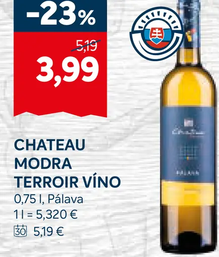 Chateau Modra Vino Pálava