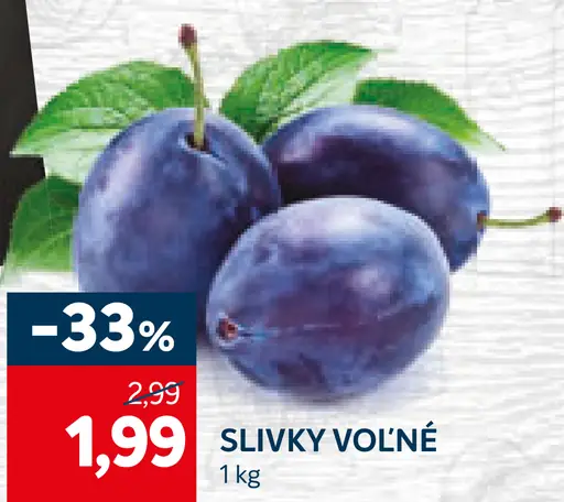 Slivky voľné
