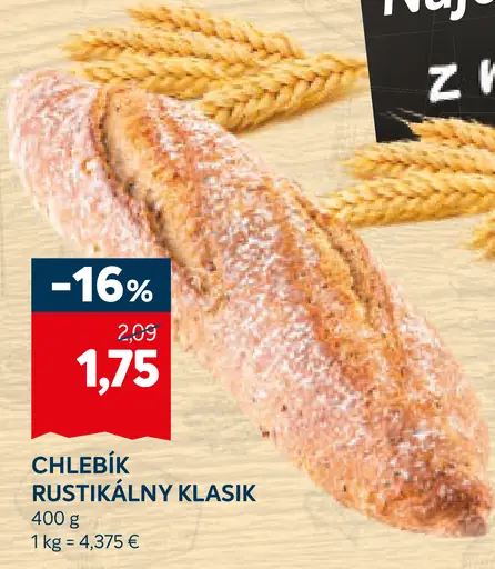 Chlebík rustikálny klasik