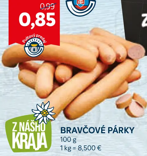 Bravčové párky