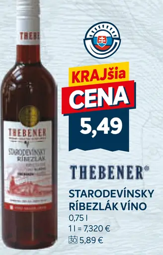 Thebener ríbezľové víno