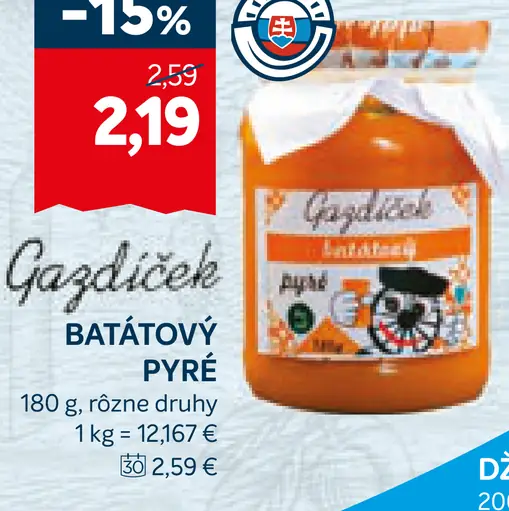 Gazdíček batátový pyré