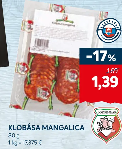 Klobása Mangalica