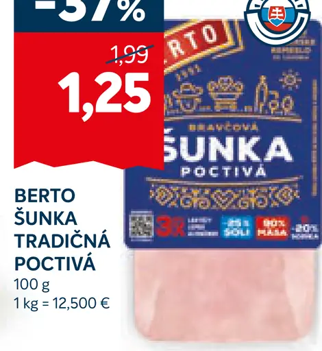 Berto Šunka tradičná poctivá
