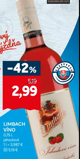 Limbach Víno Jahodové