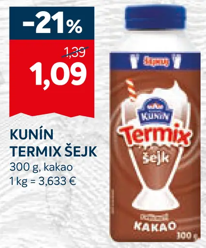 Kunín Termix Šejk kakao