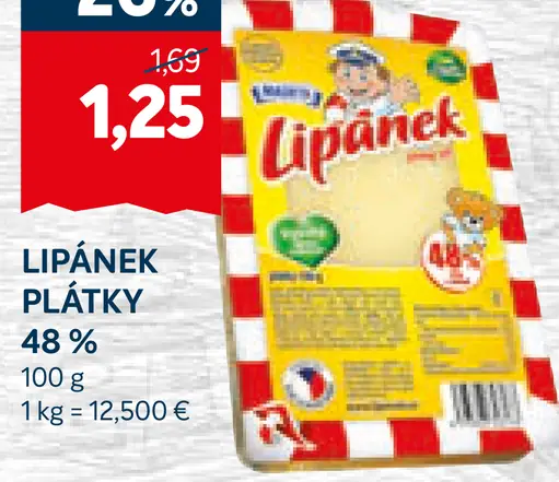 Lipánek Plátky 48%