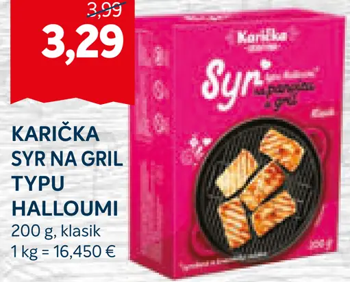 Karička Syr na panvicu a gril typu Halloumi klasik