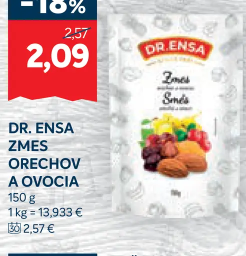Dr. Ensa Zmes Orechov a Ovocia