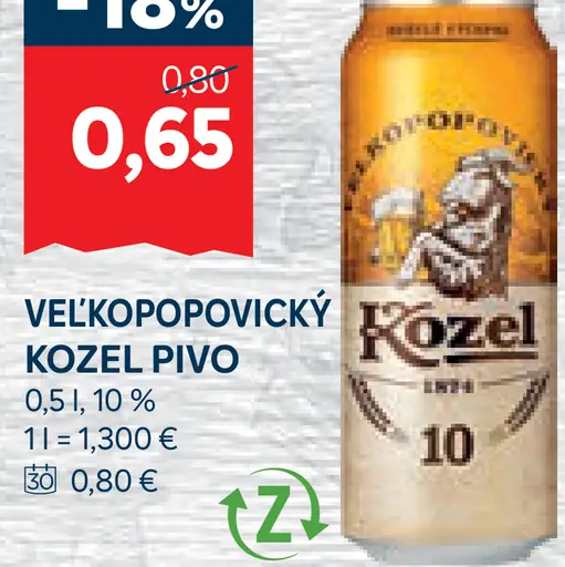 Kozel plechovka