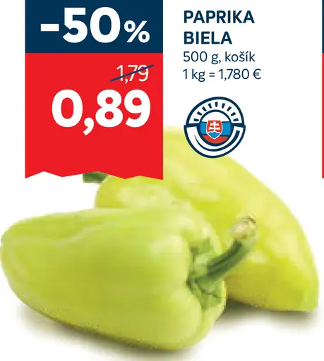 Paprika biela