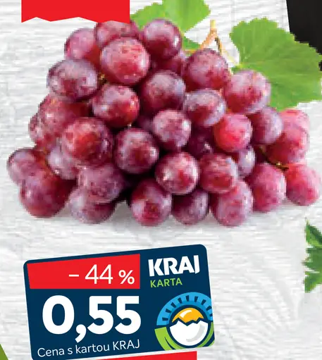 Hrozno červené bezkôstkové