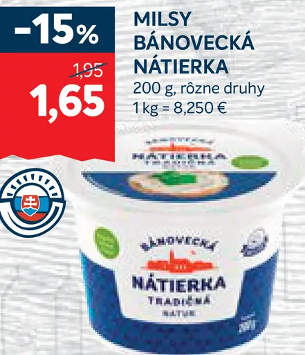 Milsy Bánovecká nátierka