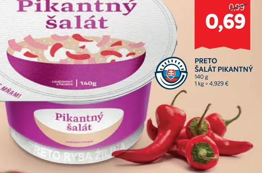 PRETO Pikantný šalát