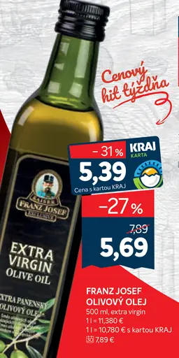 Franz Josef Extra Panenský Olivový Olej