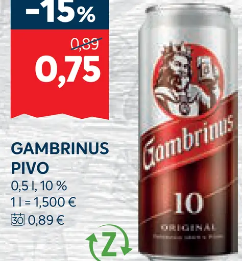 Gambrinus pivo