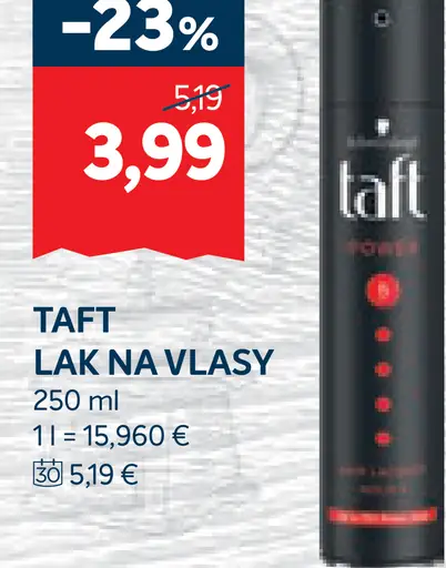 Taft lak na vlasy