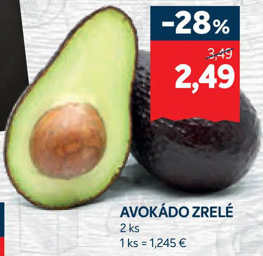 Avokádo zrelé