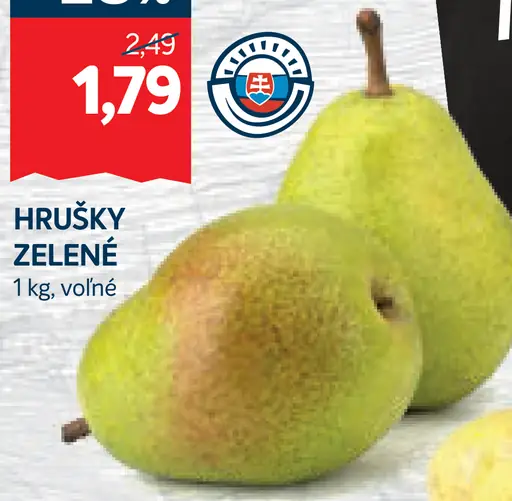 Hrušky zelené