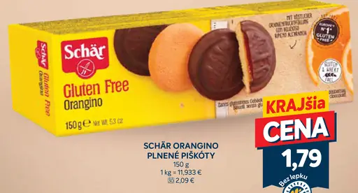 Schär Oranžino plnené piškóty