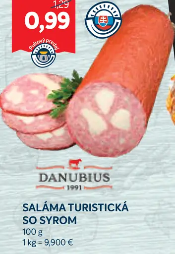 Danubius Saláma Turistická so syrom