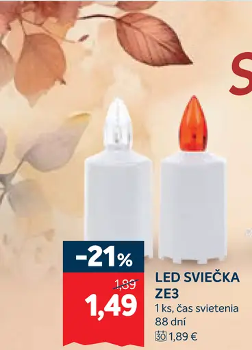 LED sviečka ZE3