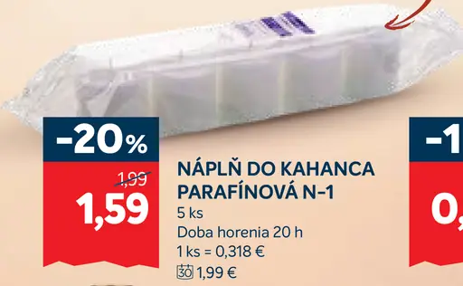 Náplň do kahanca parafínová N-1